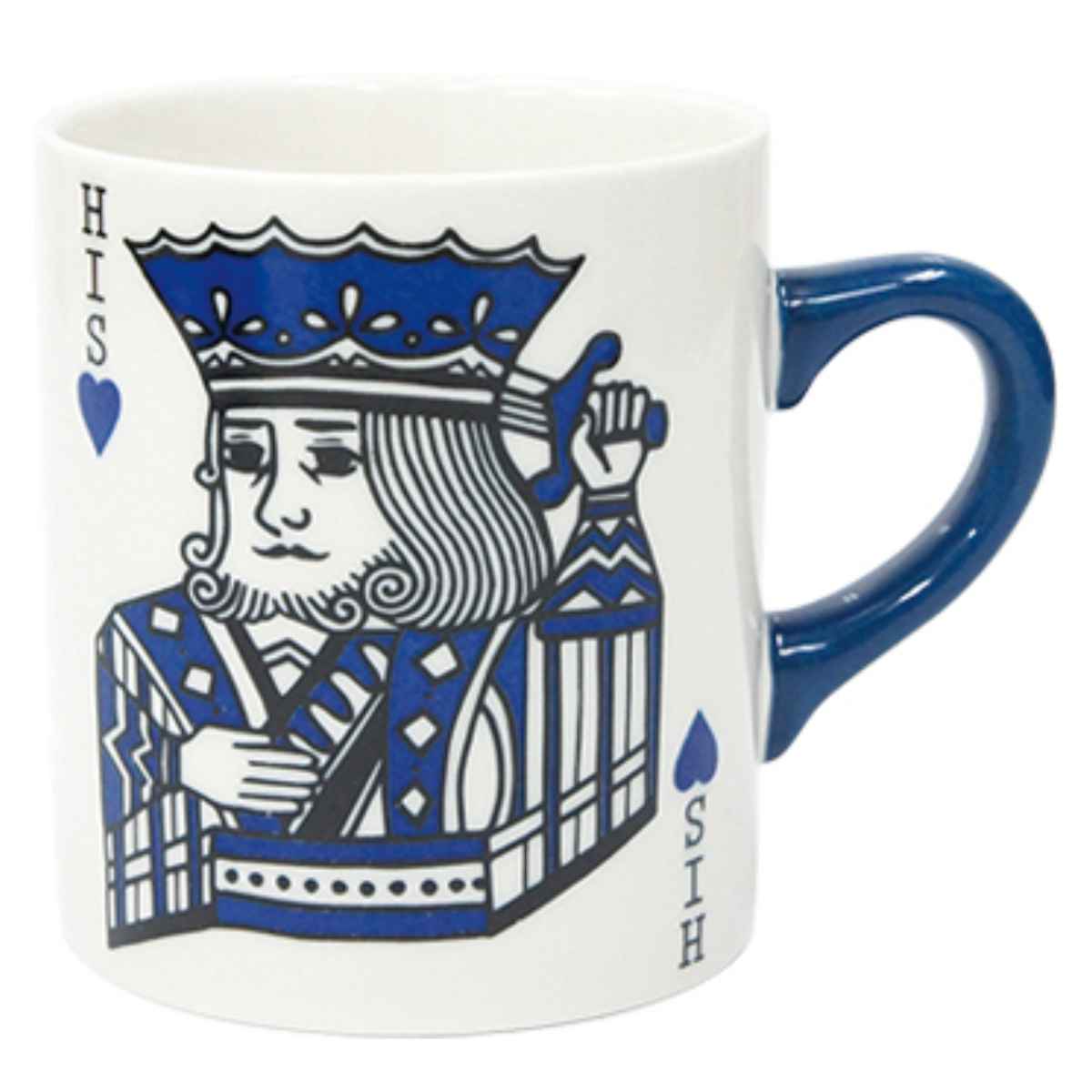 マグカップ 325ml LOVERS MUG KING QUEEN 磁器 美濃焼 日本製 （ 電子