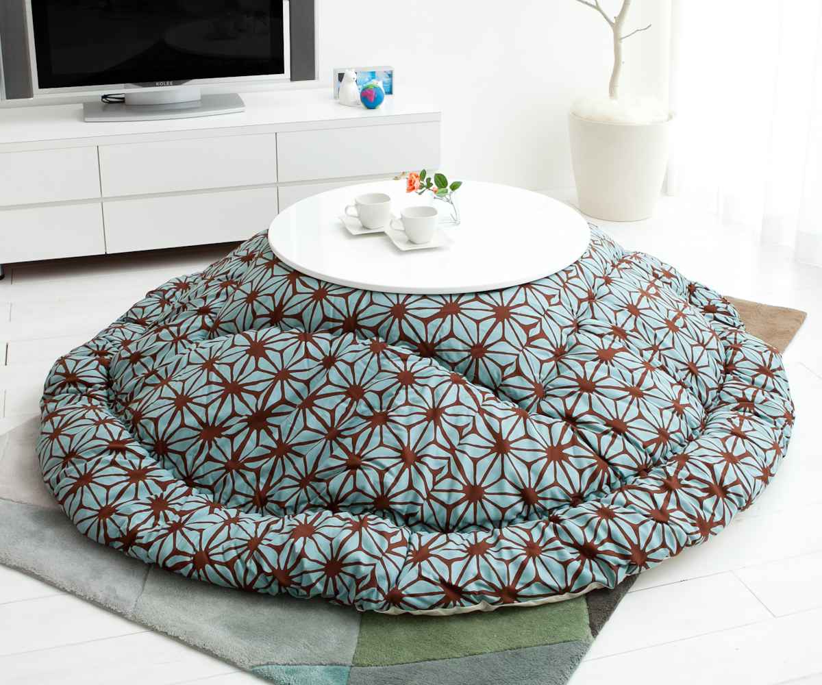 こたつ布団 円形 厚掛け 直径230cm 丸 日本製 綿100％ 消臭 （ コタツ