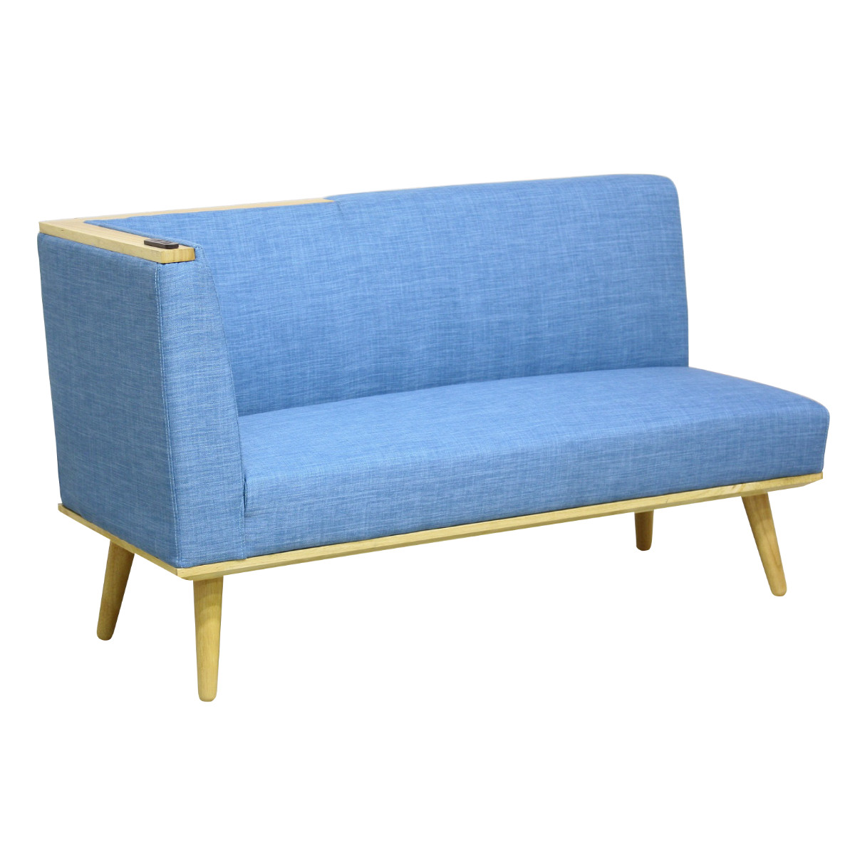 ソファ テーブル 3点セット 右カウチ L字 木製 ファブリック