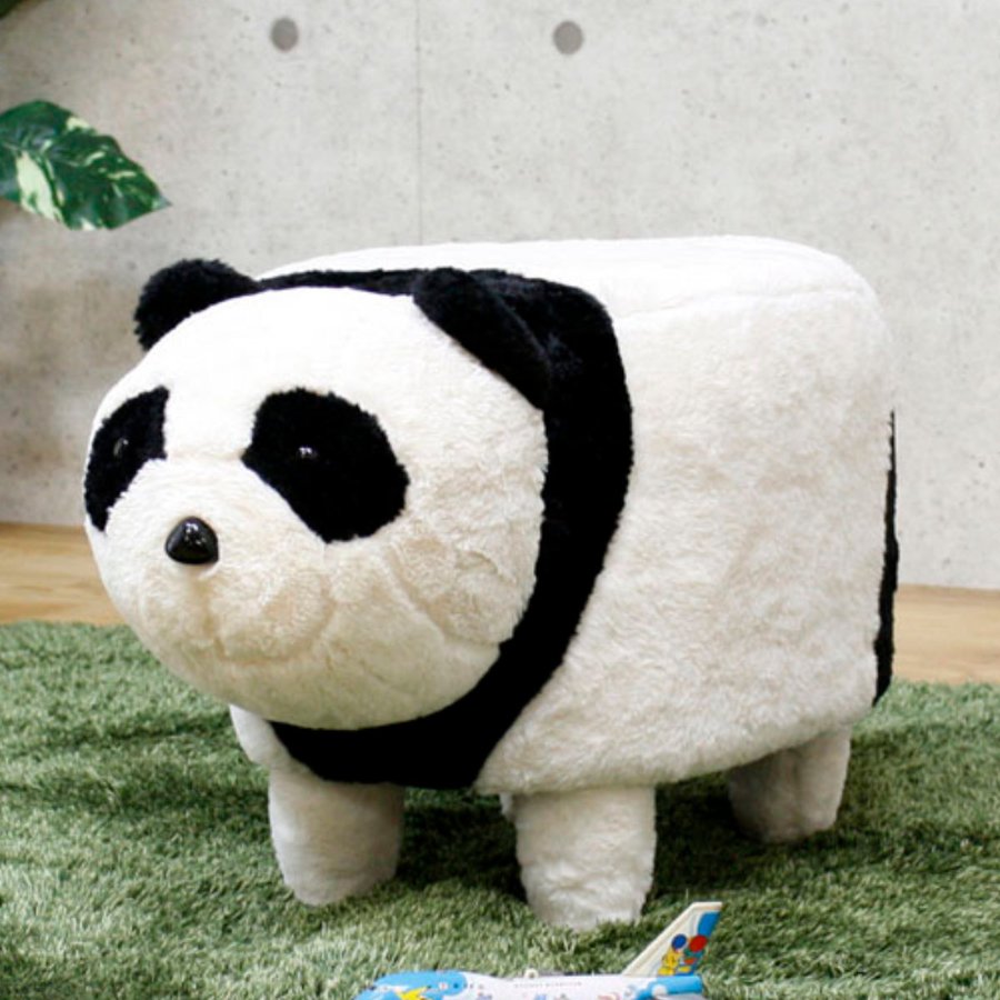 アニマルスツール　パンダ　B3851-39 アニマルスツール パンダ ぬいぐるみ チェア 腰かけ B3851-39（商品