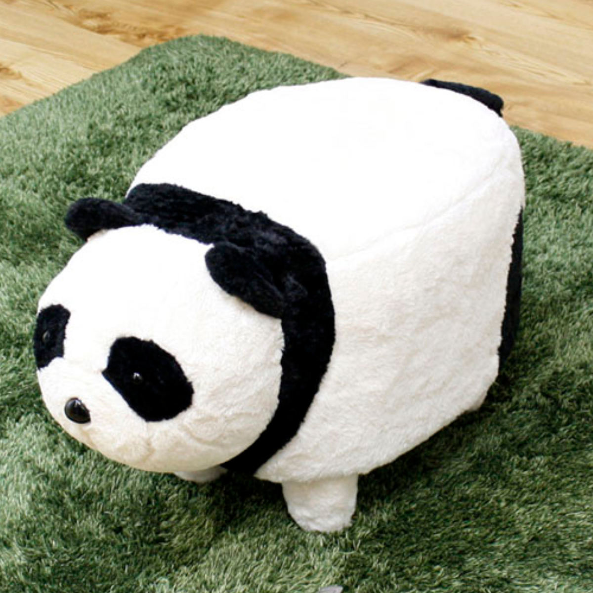 アニマルスツール パンダ オットマン ファブリック （ スツール ぱんだ