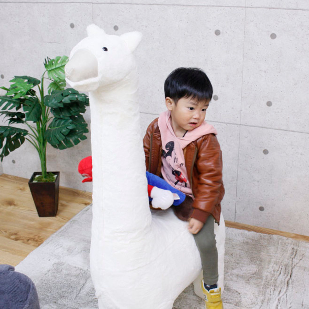 アニマルスツール アルパカ ビッグ オットマン ファブリック