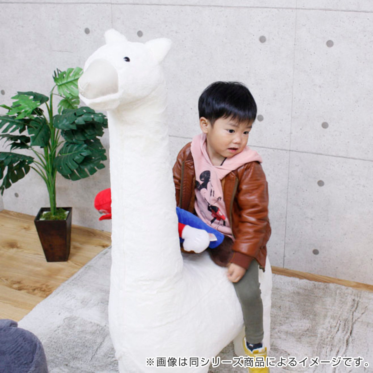 アニマルスツール アルパカ ビッグ オットマン ファブリック