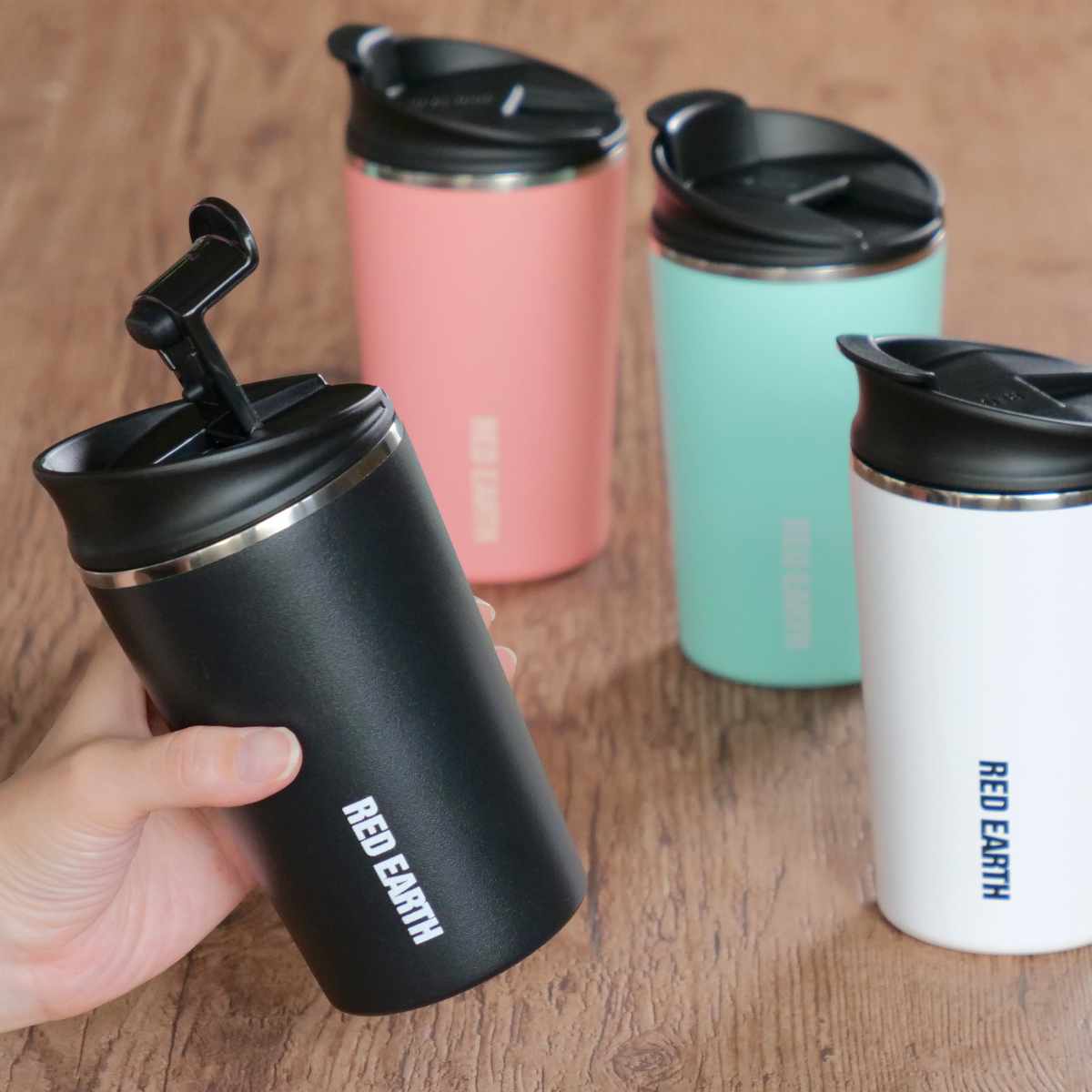 タンブラー フタ付き 350ml RED EARTH ステンレス （ ステンレス