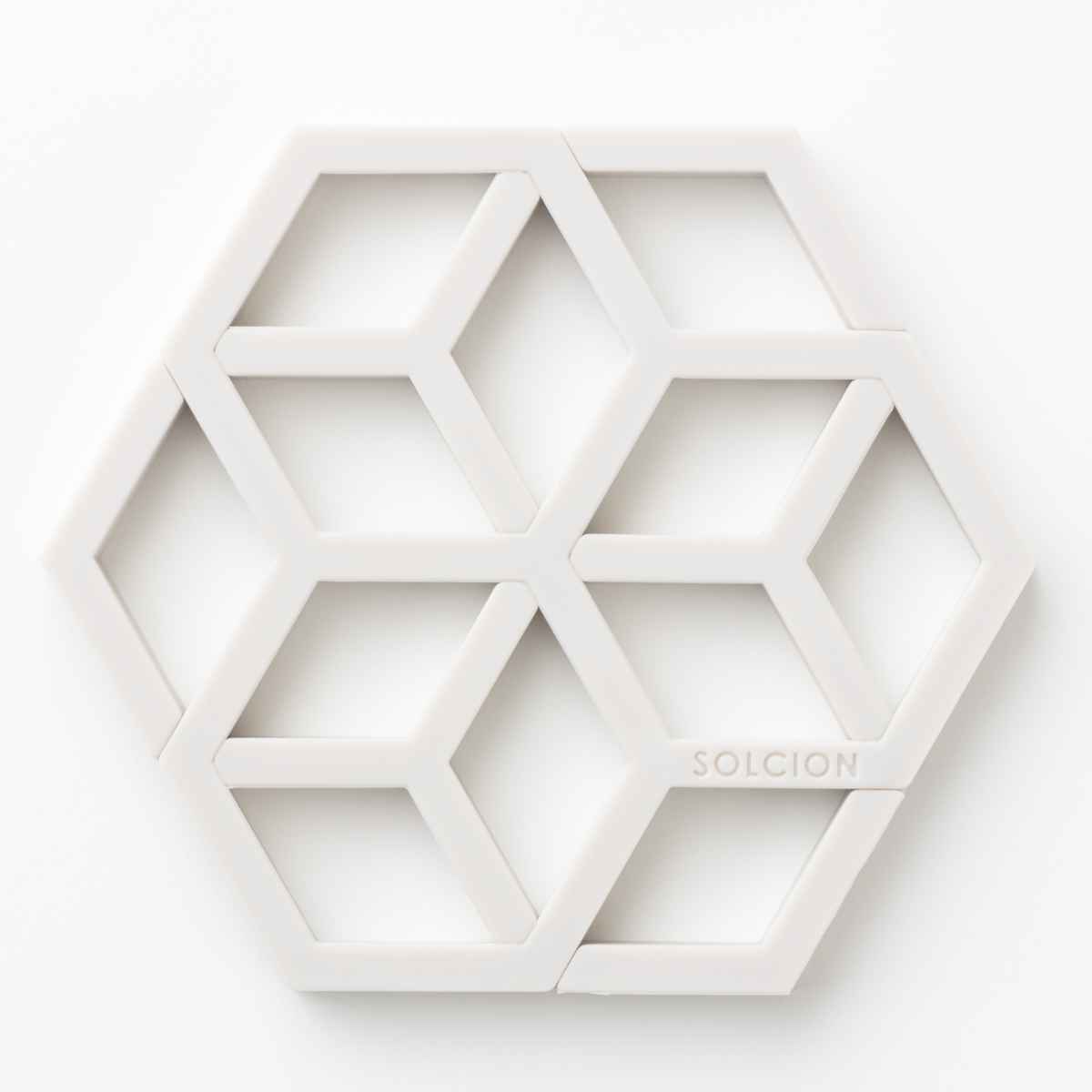 イケックス工業 鍋敷き シリコン製 2WAY Tangle Pot Stand ハニー