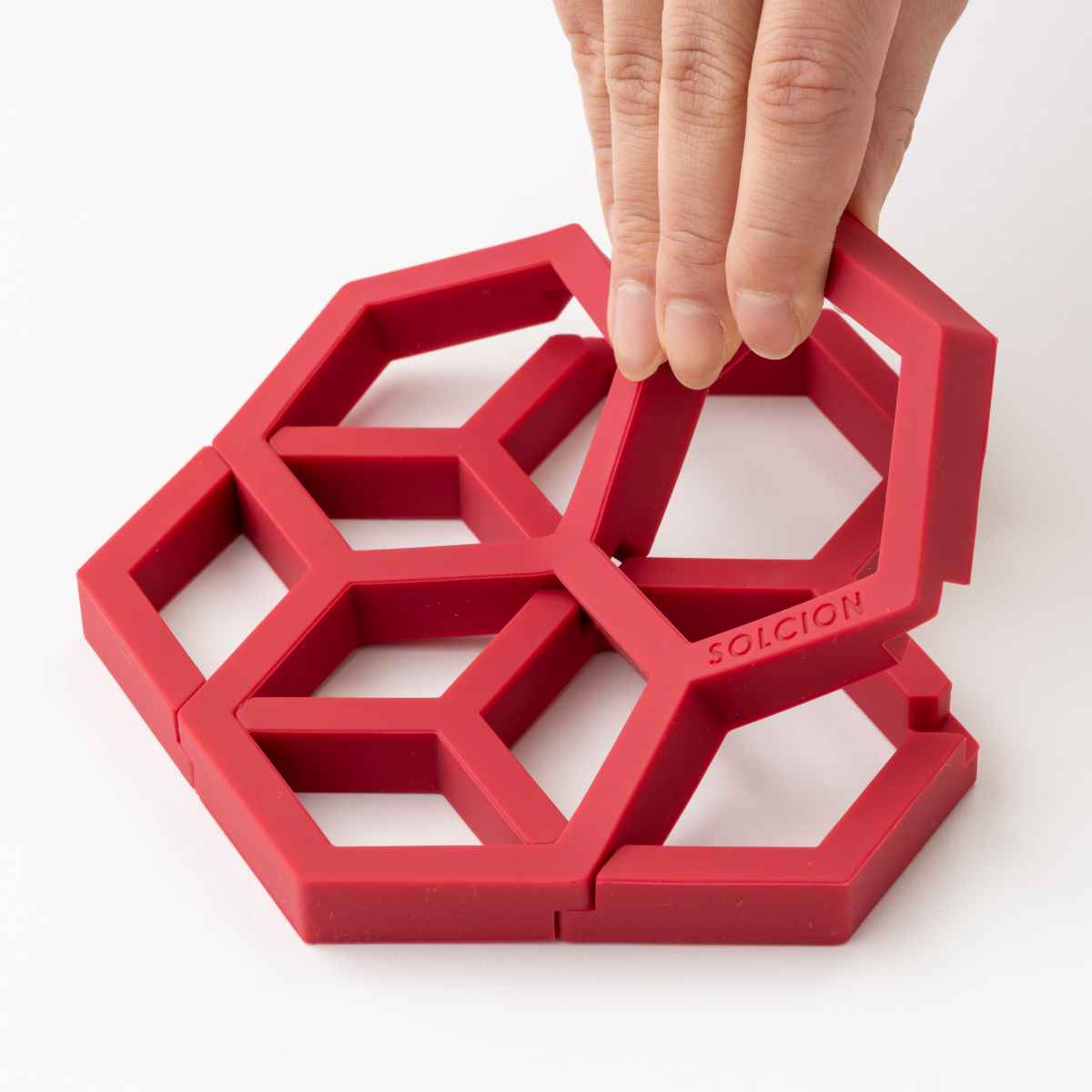 イケックス工業 鍋敷き シリコン製 2WAY Tangle Pot Stand ハニー