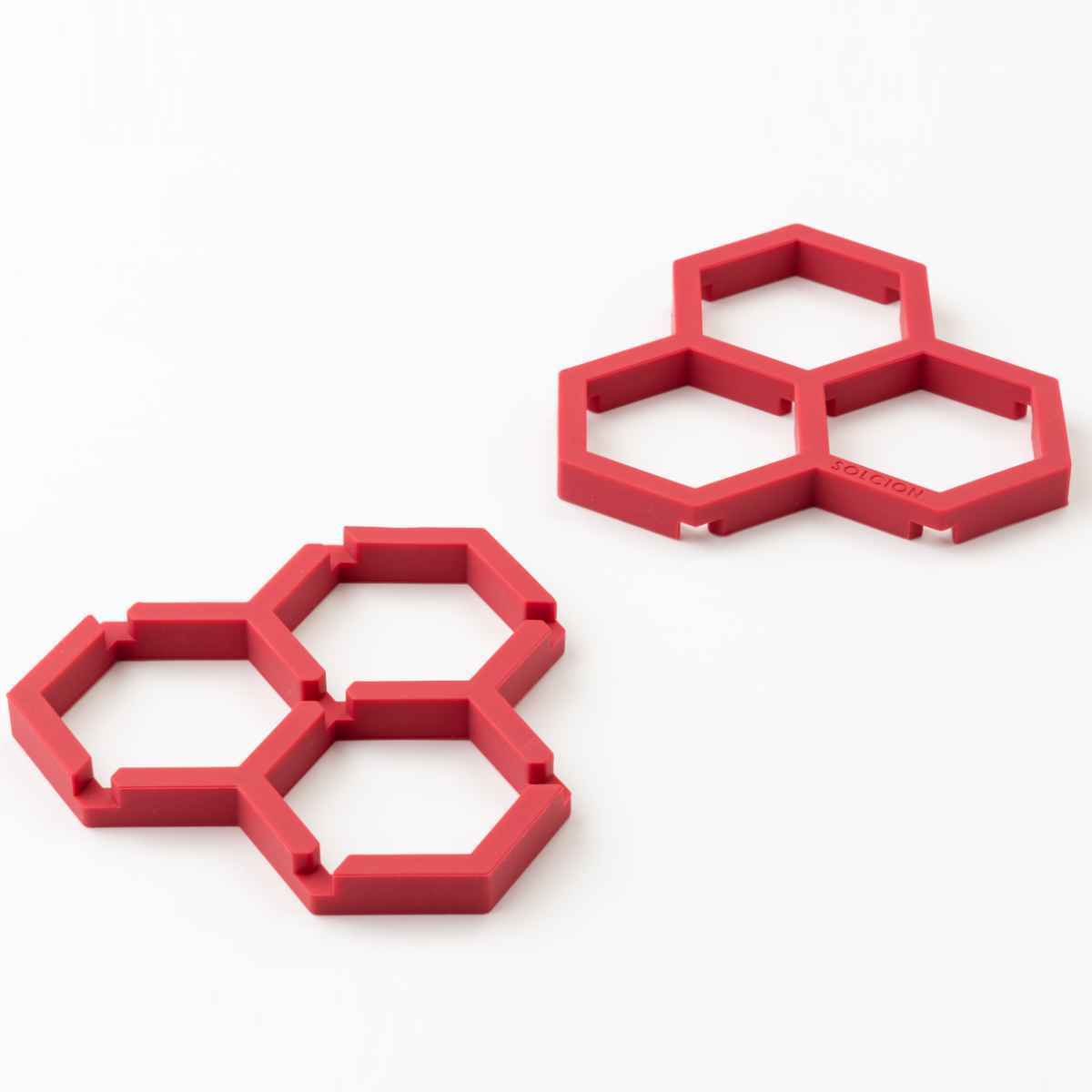 イケックス工業 鍋敷き シリコン製 2WAY Tangle Pot Stand ハニー