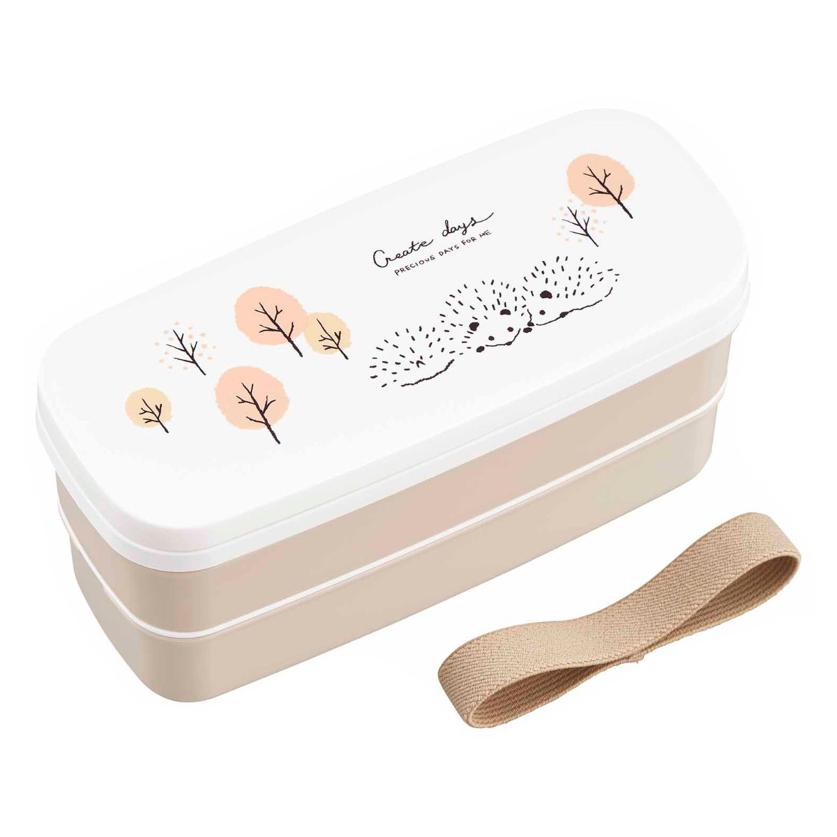 OSK（オーエスケー） お弁当箱 2段 640ml 抗菌 hedgehog （ 弁当箱