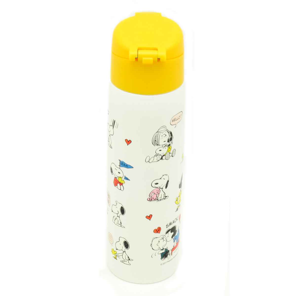 OSK（オーエスケー） 水筒 490ml ワンタッチ ステンレス PEANUTS