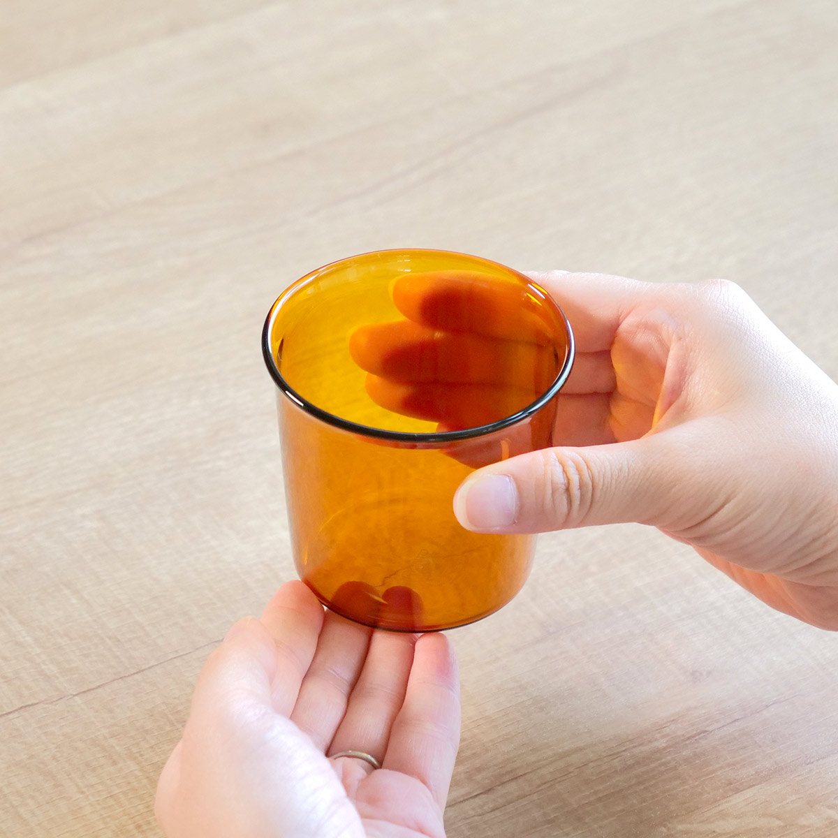 KINTO（キントー） CAST AMBER グラス 180ml 4個セット （ グラス 耐熱 