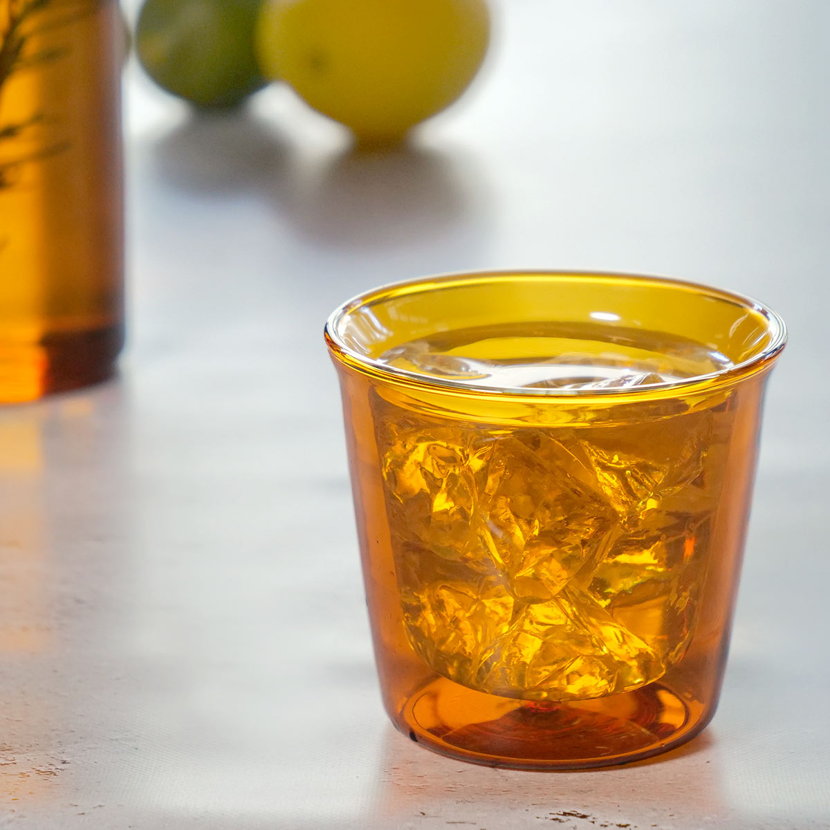 KINTO（キントー） CAST AMBER ダブルウォールグラス 250ml （ グラス 耐熱ガラス 食洗機対応 電子レンジ対応 ロック ...
