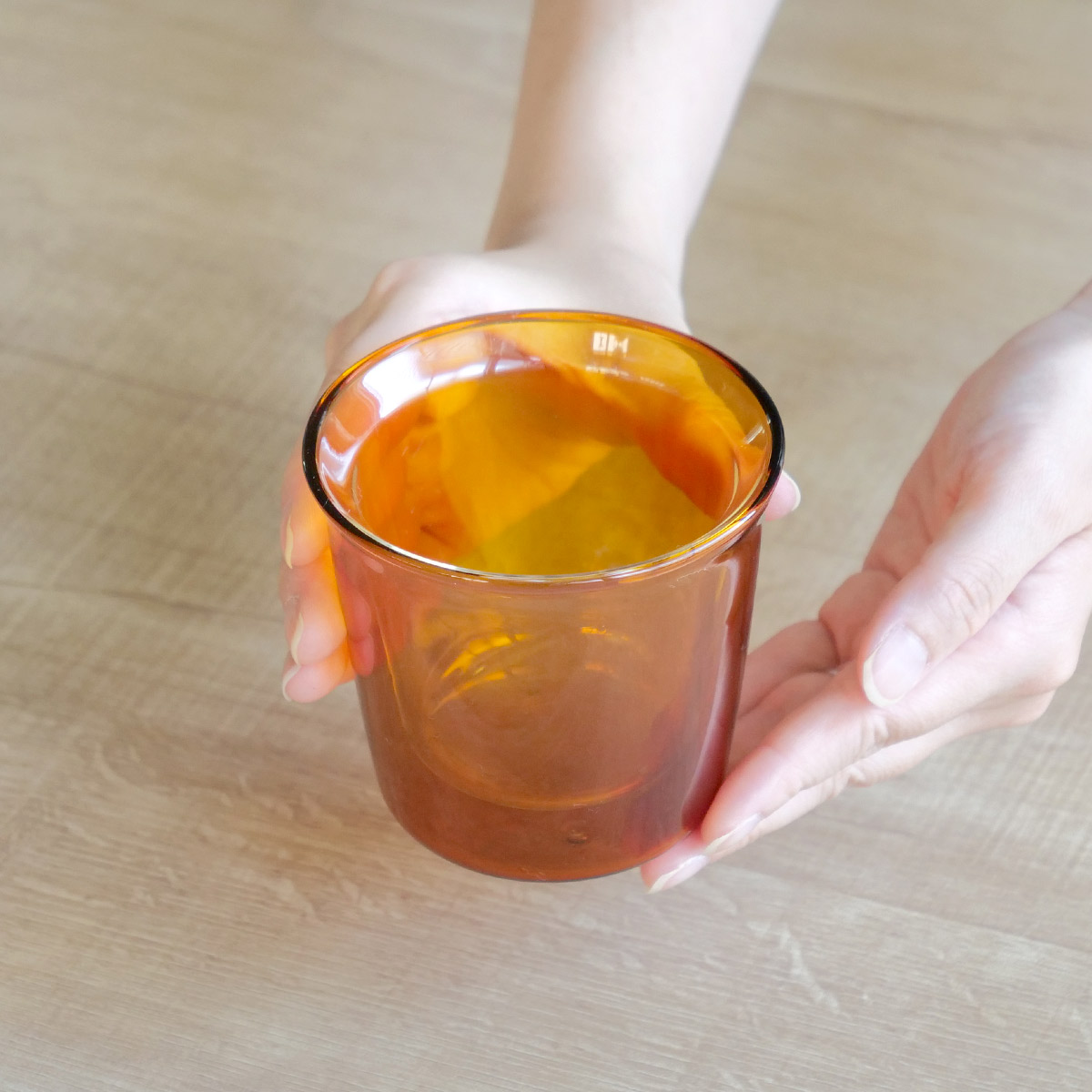 KINTO（キントー） CAST AMBER ダブルウォールグラス 250ml （ グラス 耐熱ガラス 食洗機対応 電子レンジ対応 ロック ...