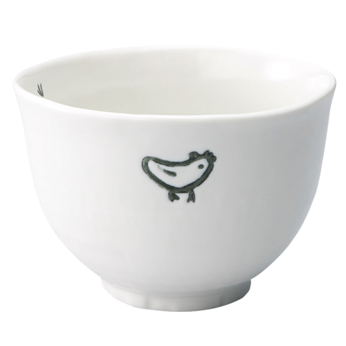 丼ぶり 13cm 小丼 トリのお散歩 磁器 美濃焼 日本製 （ 食洗機対応