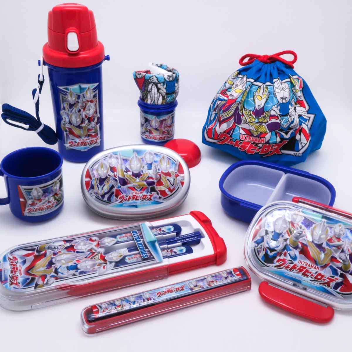 OSK（オーエスケー） 箸箱セット 抗菌 箸 16.5cm スライド ULTRAMAN