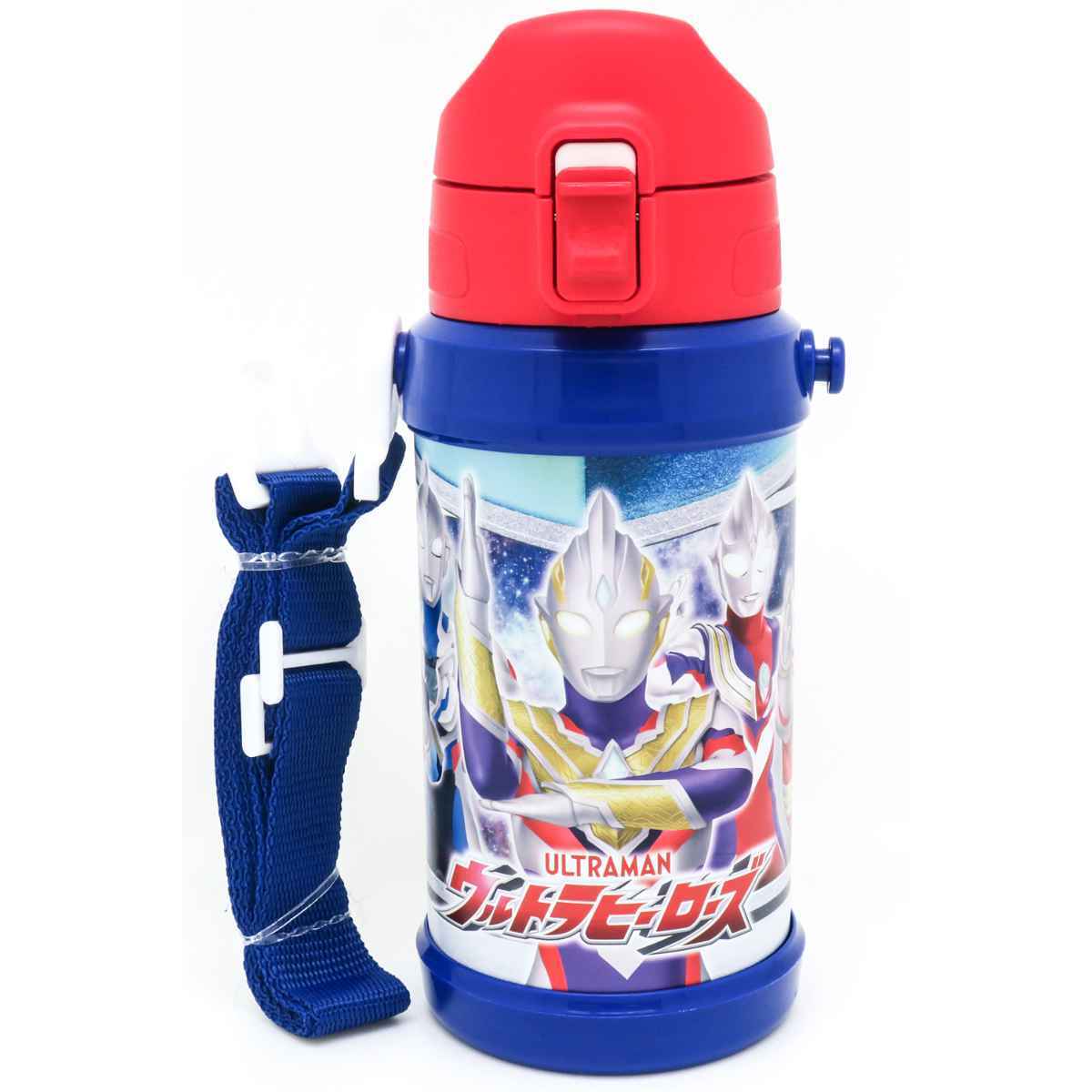 ウルトラマン水筒 ステンレス 直飲み 水筒 ステンレスボトル 子供用 超軽量 OSK 水筒 キッズ 600ml ステンレス 直飲み ワンタッチ ULTRAMAN