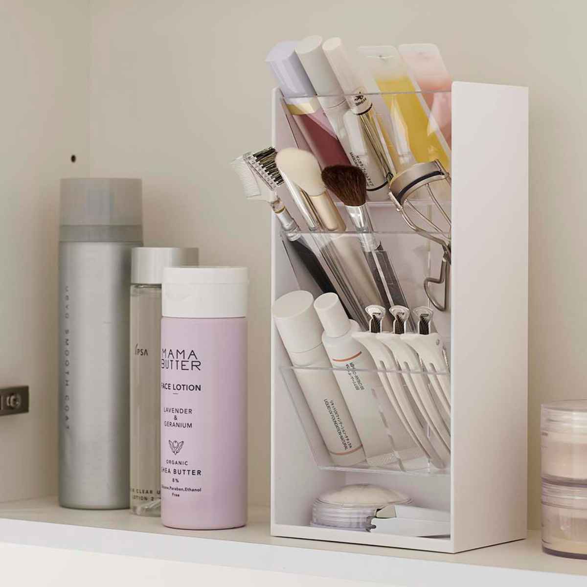 tower 山崎実業 収納ケース コスメ立体収納ケース 4段