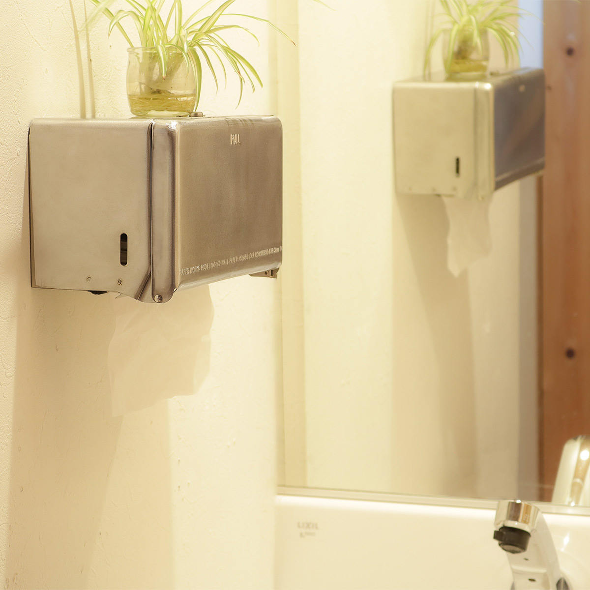 ダルトン ティッシュケース バイブレーション スチール 厚型対応