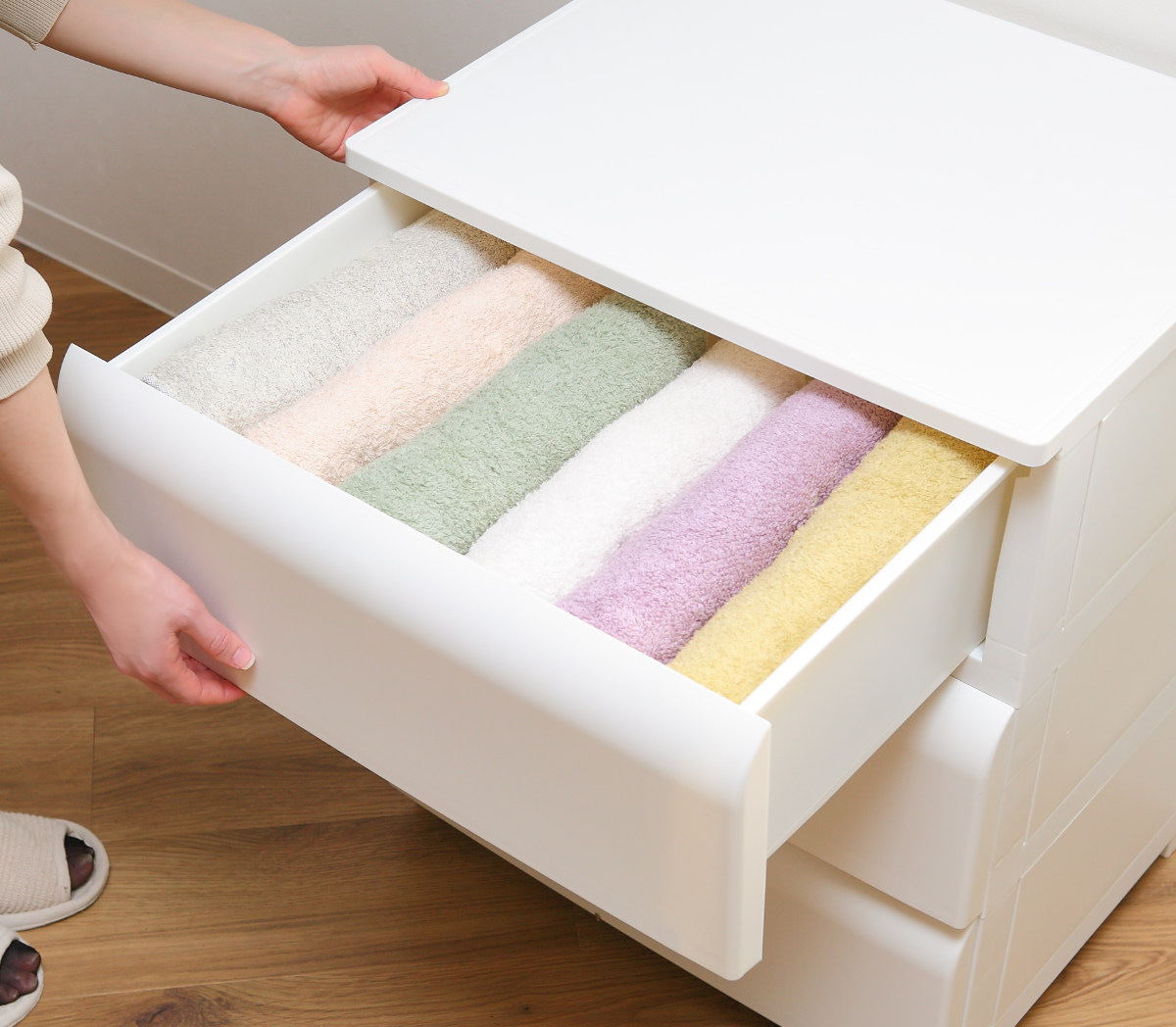 平和工業 チェスト 5段 幅54cm ノーデュス ワイド プラスチック