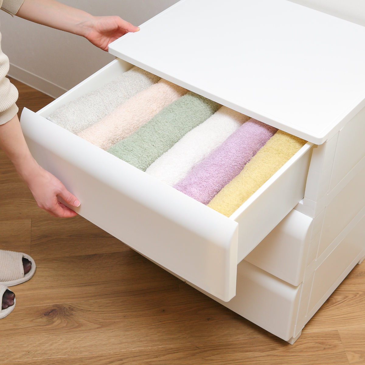 平和工業 チェスト 5段 幅54cm ノーデュス ワイド プラスチック