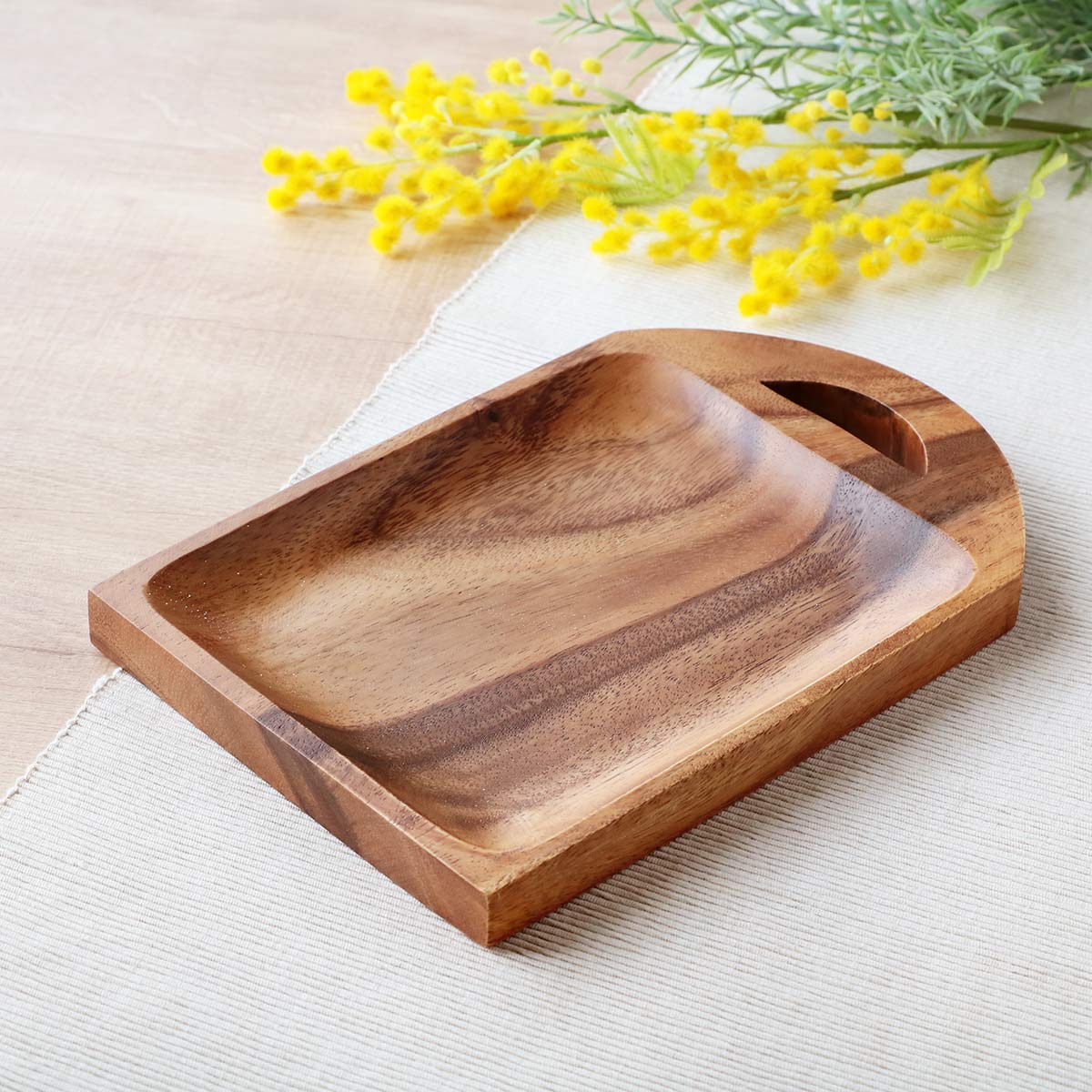 カッティングボード 25cm レクタングル アカシア製 食洗機対応