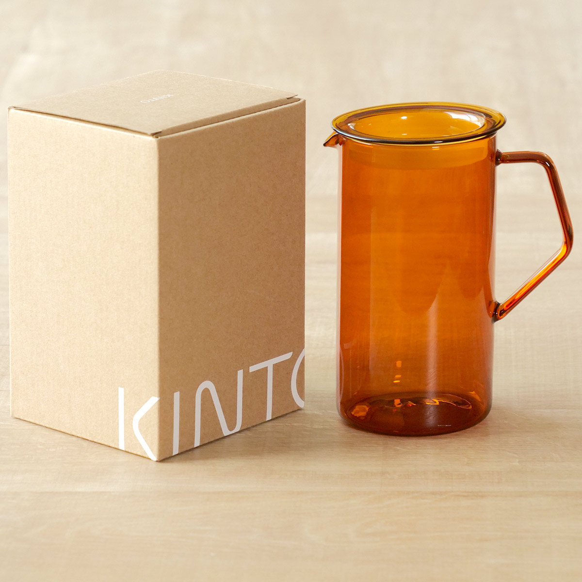 KINTO（キントー） CAST AMBER ジャグ 750ml （ 耐熱ガラス 食洗機対応