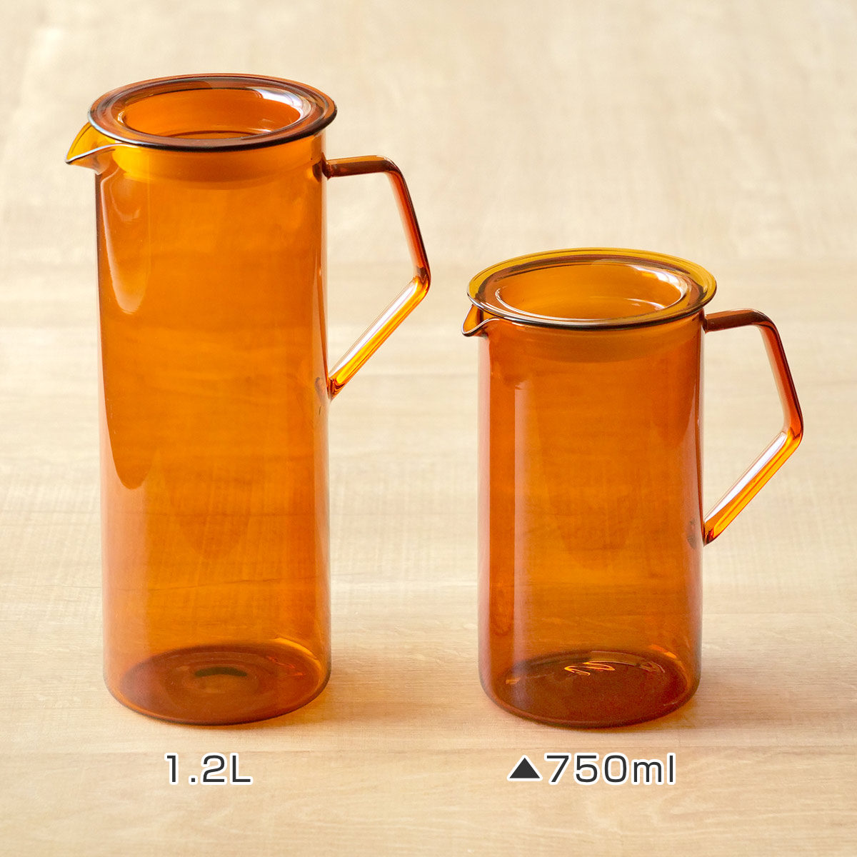 KINTO（キントー） CAST AMBER ジャグ 750ml （ 耐熱ガラス 食洗機対応