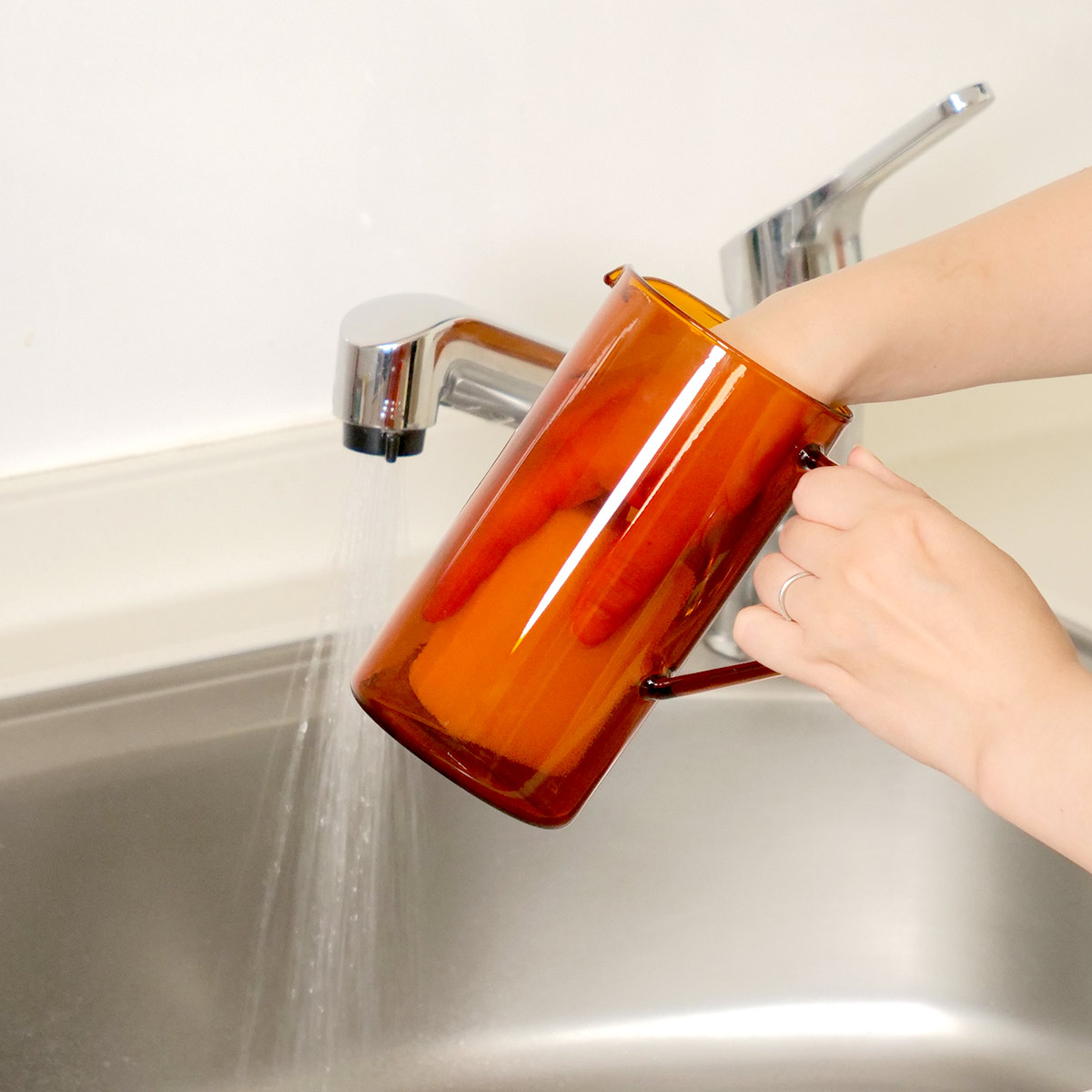 KINTO（キントー） CAST AMBER ジャグ 750ml （ 耐熱ガラス 食洗機対応