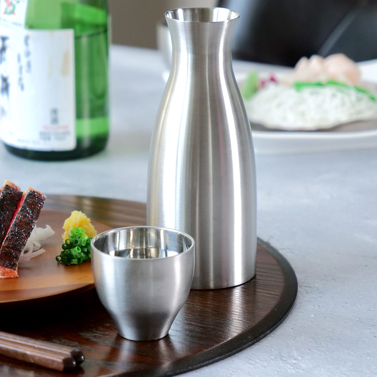 酒器セット 徳利 お猪口 おうち居酒屋 ステンレス （ 酒器 とっくり