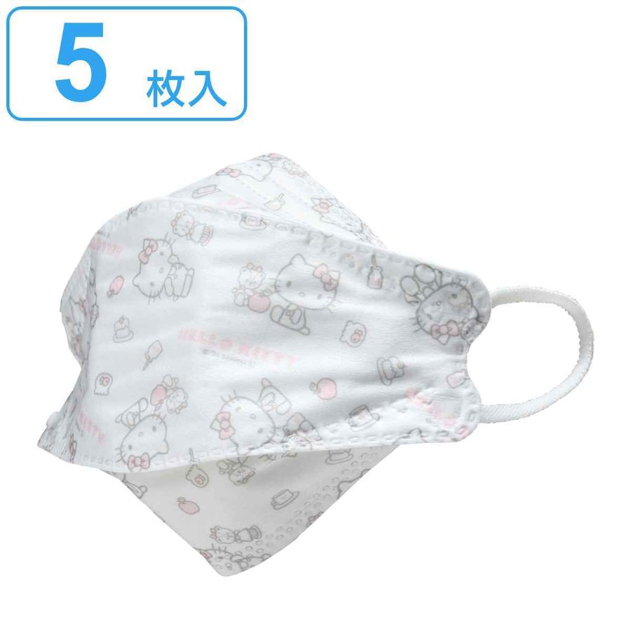 スケーター マスク 不織布 高機能立体マスク 大人用 ハローキティ