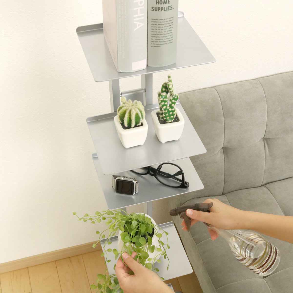 ルネセイコウ マガジンラック 積み重ね式 タワーシェルフ シャトー 幅