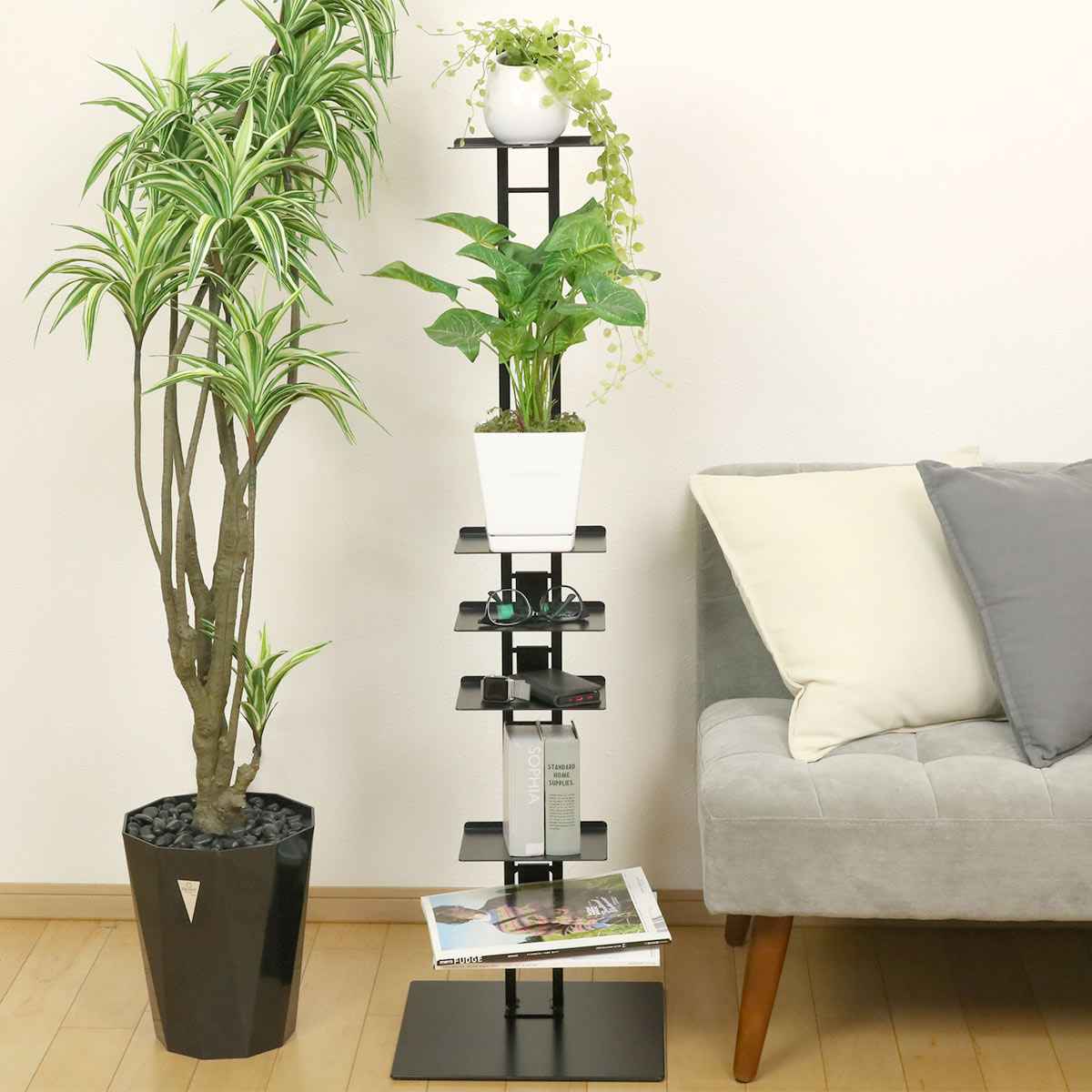 ルネセイコウ マガジンラック 積み重ね式 タワーシェルフ シャトー 幅