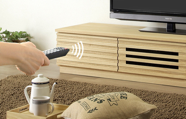 マーゼルン テレビ台 ローボード 桐無垢材 ルーバーデザイン 幅150cm