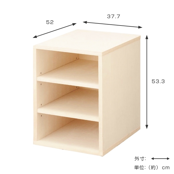 シェルフ 3段 桐製 マルチクローゼット収納 約幅38cm （ ラック 収納棚 多目的ラック 天然木 日本製 完成品 ） :381219:リビングート  ヤフー店 - 通販 - Yahoo!ショッピング