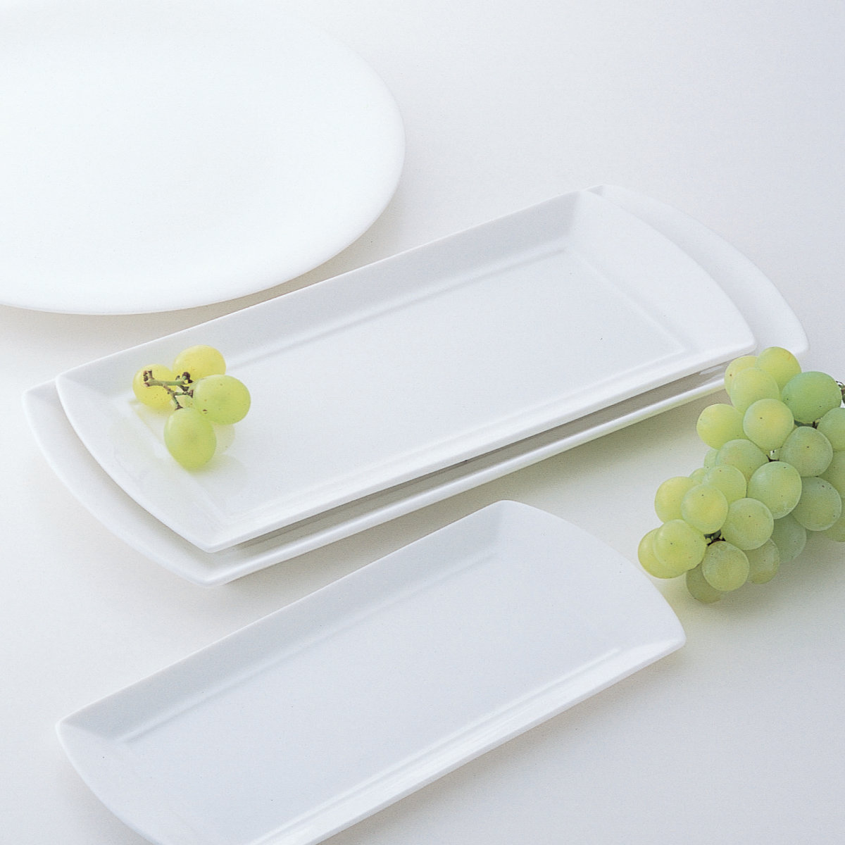  ビアンカ大皿31cm プレート 長角ケーキプレート 34.5cm M.STYLE グランデビアンカ 磁器