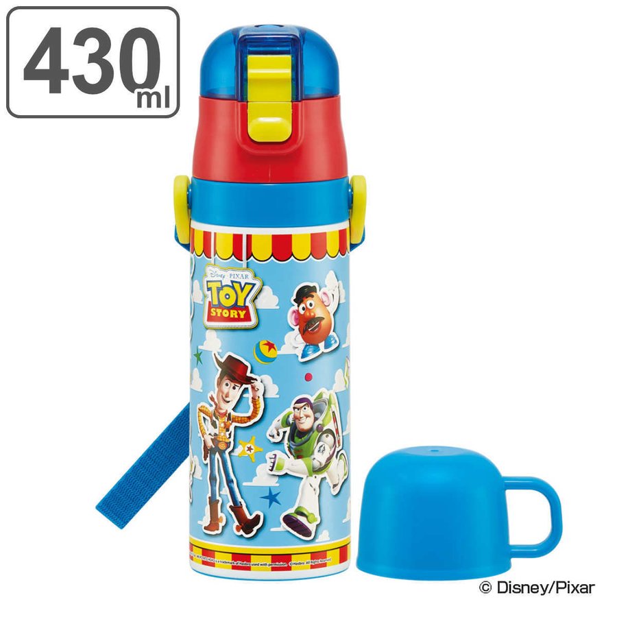 スケーター 水筒 キッズ 470ml 2way コップ 直飲み ステンレス トイ