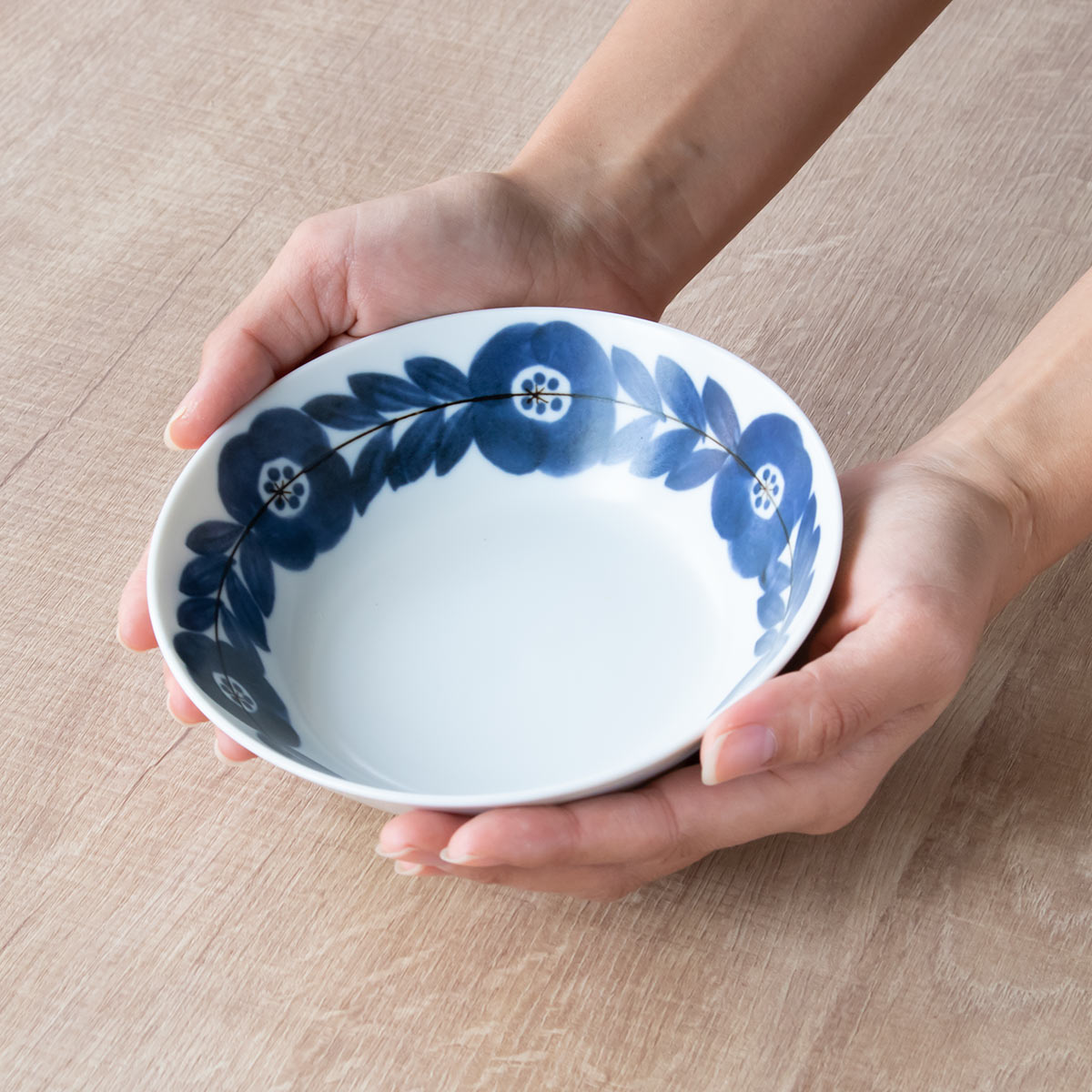 ボウル 15cm ブロッサム 磁器 美濃焼 5個セット （ 食洗機対応 電子