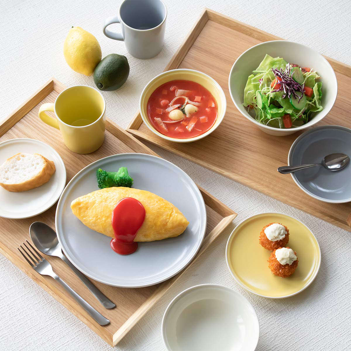皿 プレート 23cm シエル 磁器 美濃焼 （ 食洗機対応 電子レンジ対応