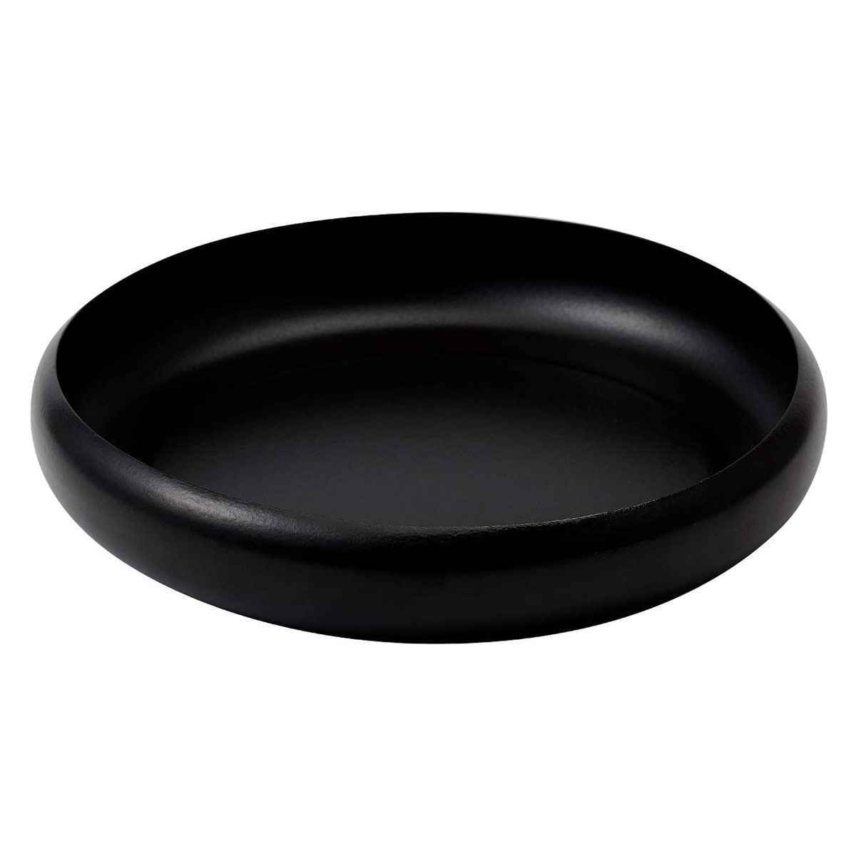 不動窯　天目　盆皿　30cm ブラック　フラットリムプレート　4枚セット ボウル 30cm リムボウル ovject ほうろう 日本製 （ オーブン 直