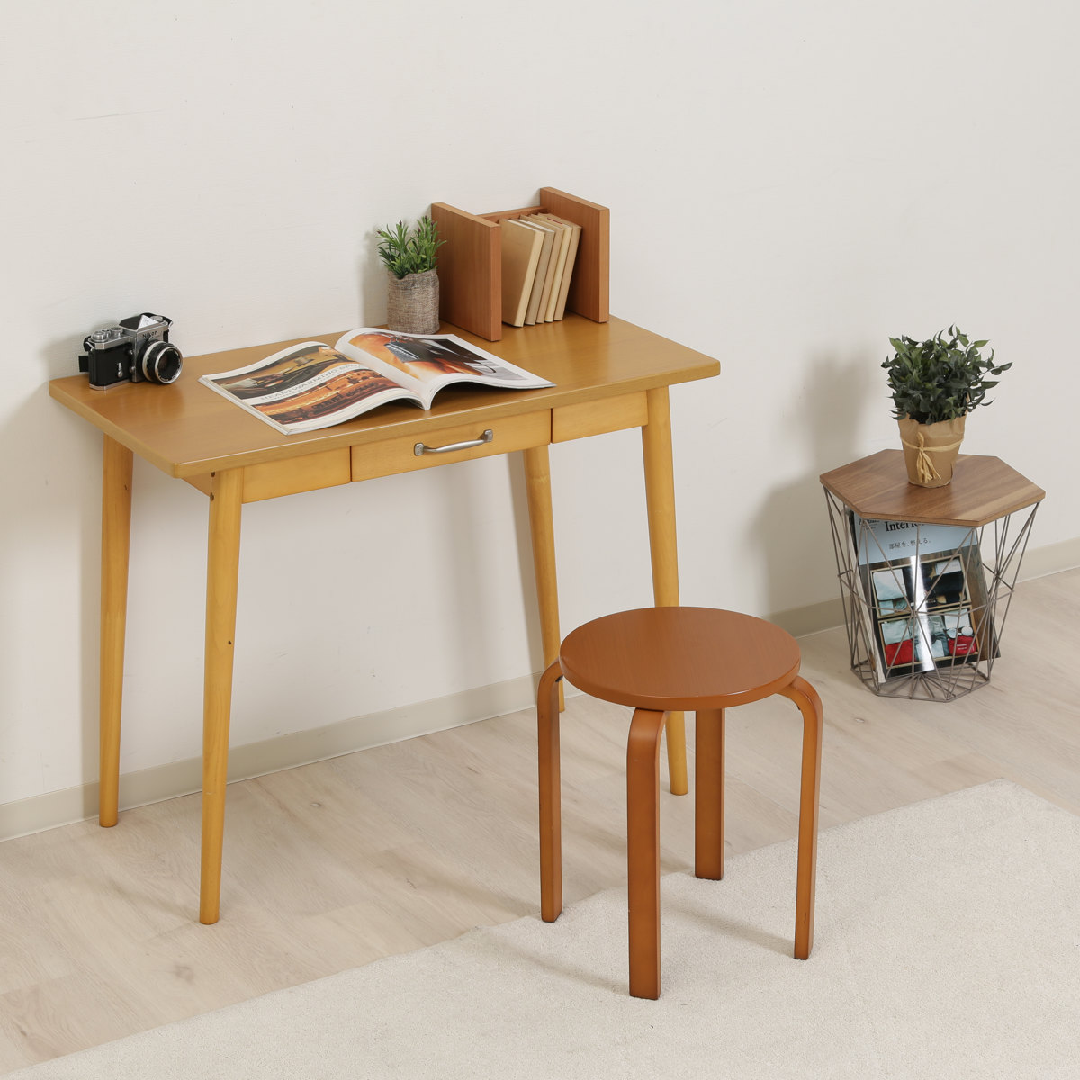 不二貿易（Fuji Boeki） スツール 6脚セット 木製 高さ44cm 曲木