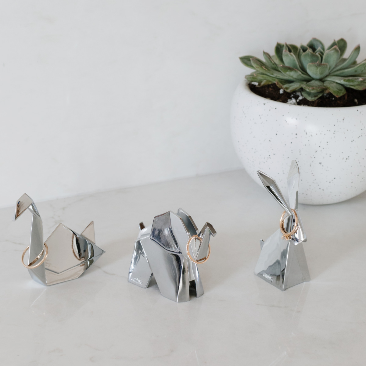 Umbra（アンブラ） リングスタンド オリガミ 3個セット