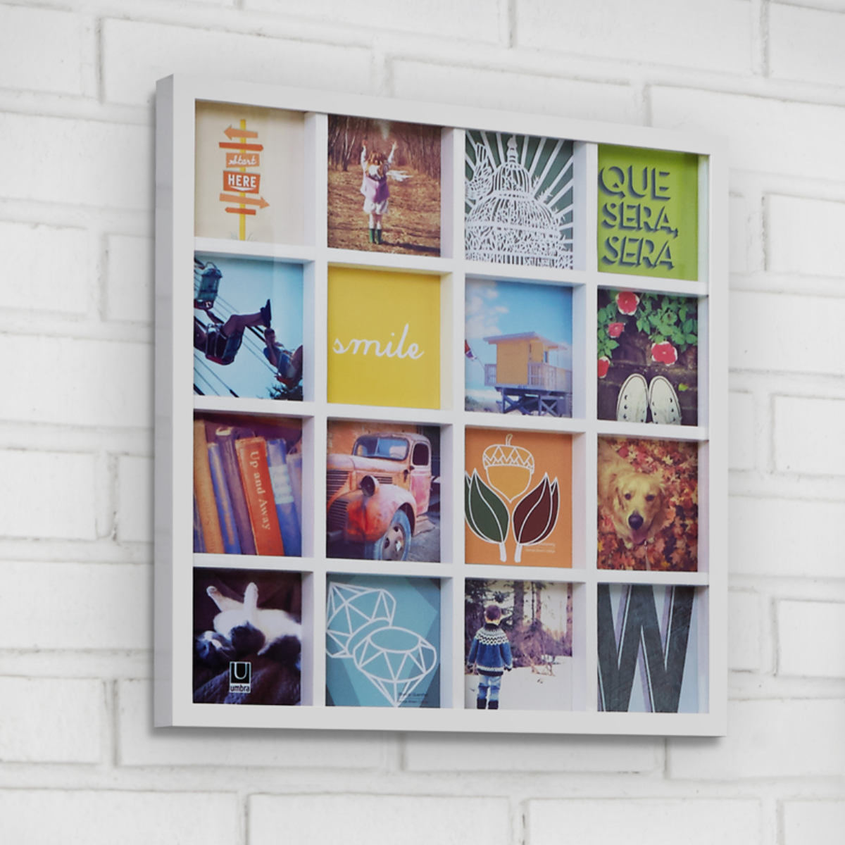 Umbra（アンブラ） フォトフレーム グリッドアート 多面 壁掛け