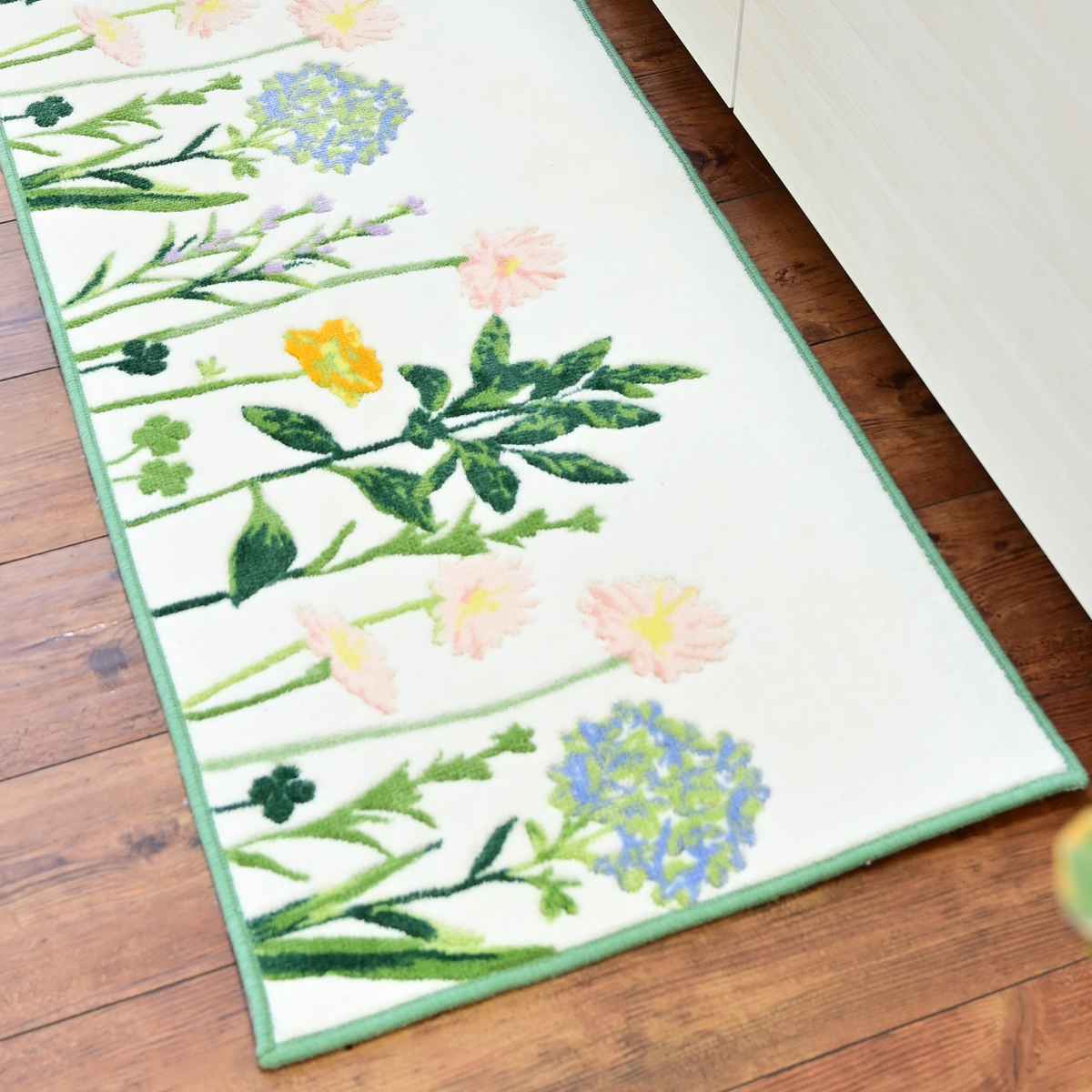 キッチンマット ボタニカルガーデン 45×240cm （ 45cm 240cm 花柄