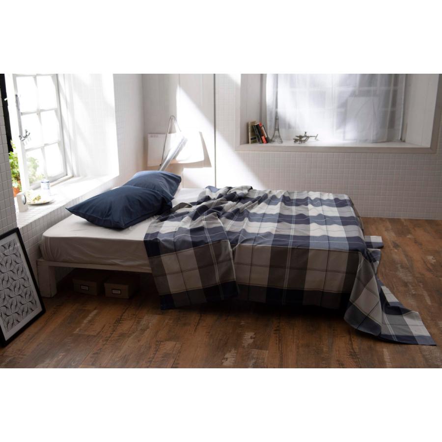 マルチカバー Fab the Home L 210×270cm アクロス 綿100％ チェック柄