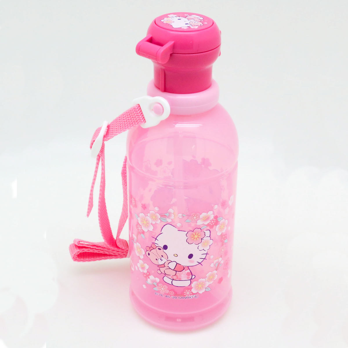 【ハローキティ】 ストロー付水筒（保冷タイプ）日本製 4個セット OSK（オーエスケー） 水筒 ストロー付水筒 ハローキティフルーツ 450ml