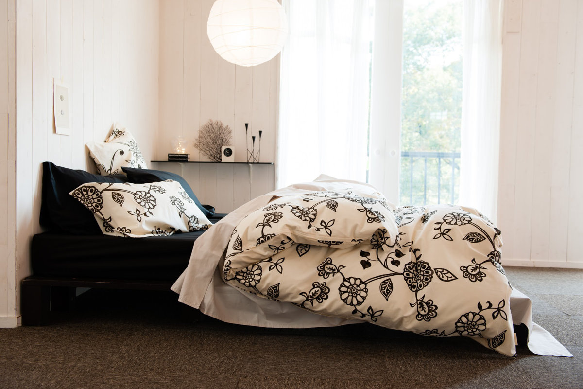 掛け布団カバー Fab the Home クイーン エイジア 花柄 綿100％ （ 布団