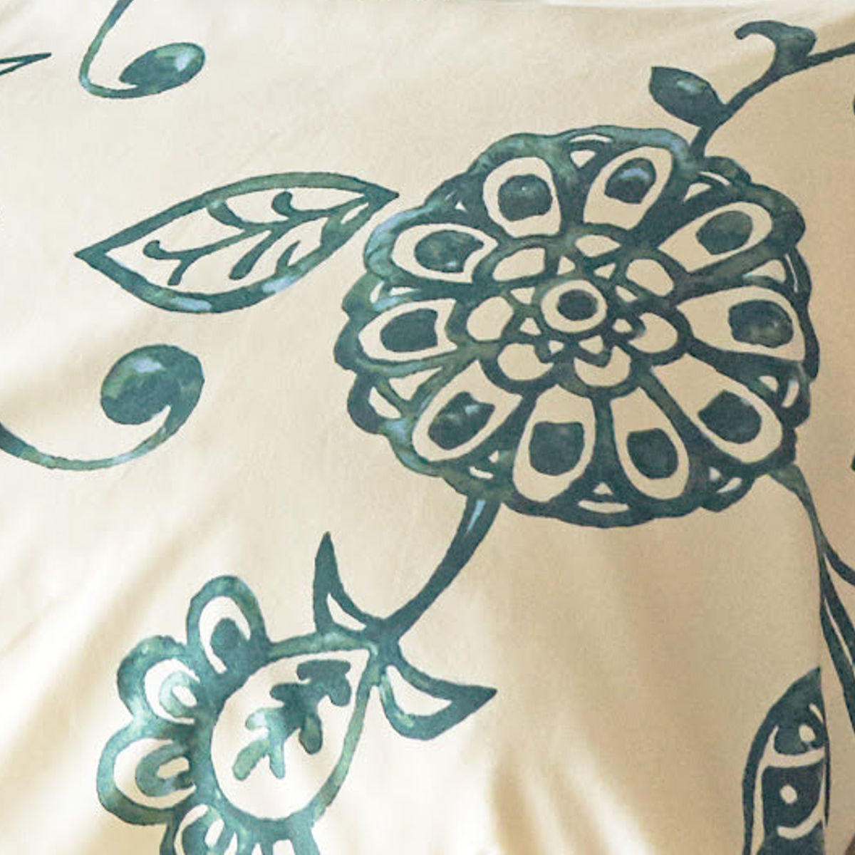 掛け布団カバー Fab the Home シングル エイジア 花柄 綿100％ （ 布団