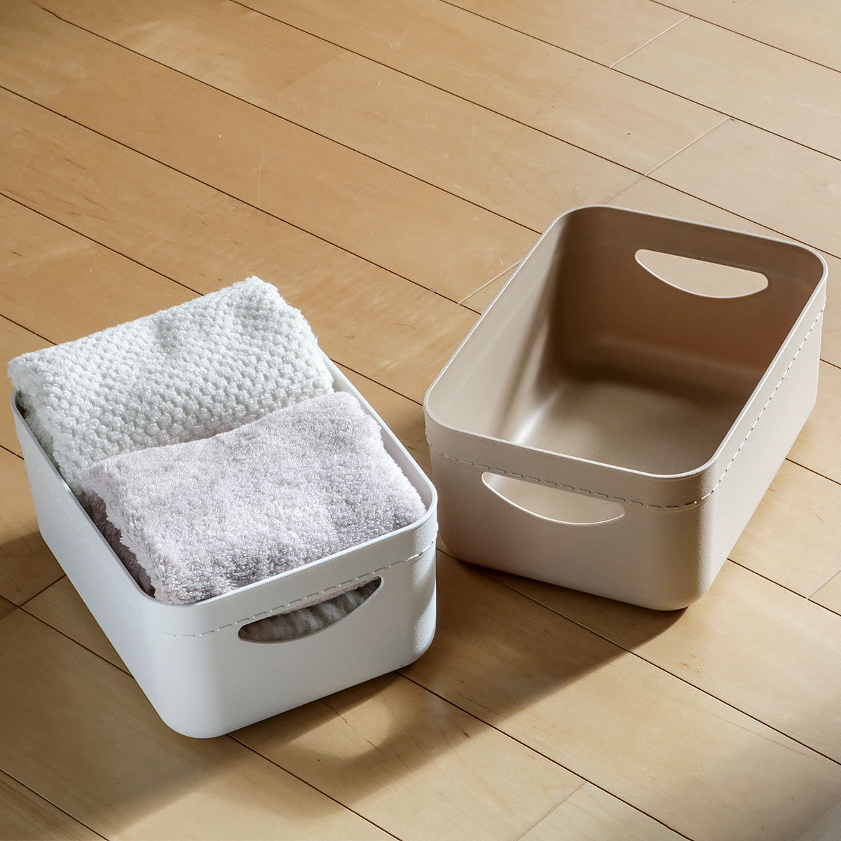 天馬 収納ボックス やわらか収納ケース ハーフ浅型 （ 幅25.5×奥行18.5