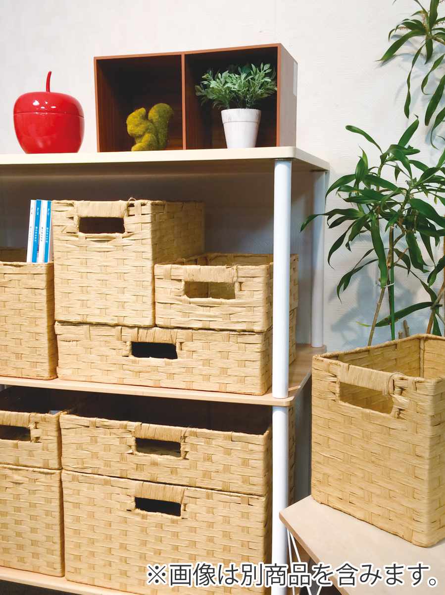 ちどり産業 収納ボックス ペーパーバスケット クォーターサイズ