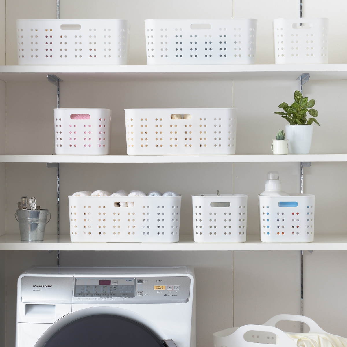 洗濯かご ランドリーボックス S＆W サンバッサ Mサイズ ソフトボックス