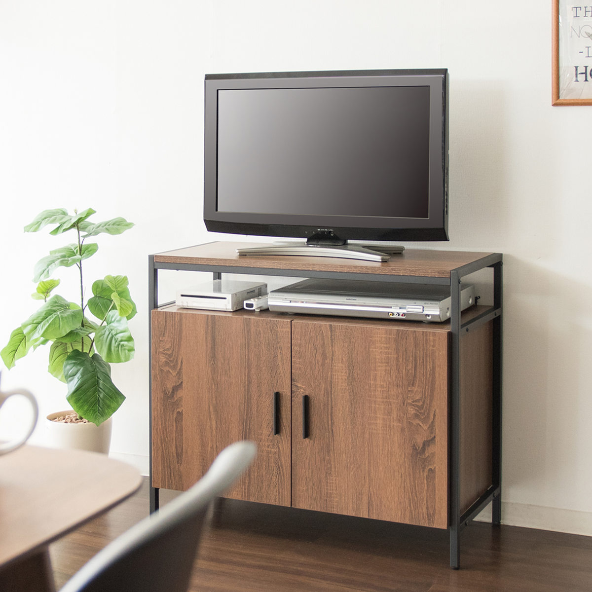 テレビ台 幅80cm ハイタイプ オープン収納付 キャビネット （ テレビ